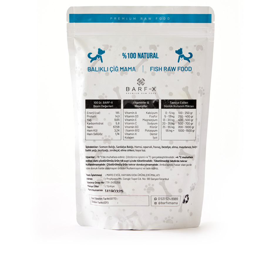 Balıklı Barfx - 500 Gr.