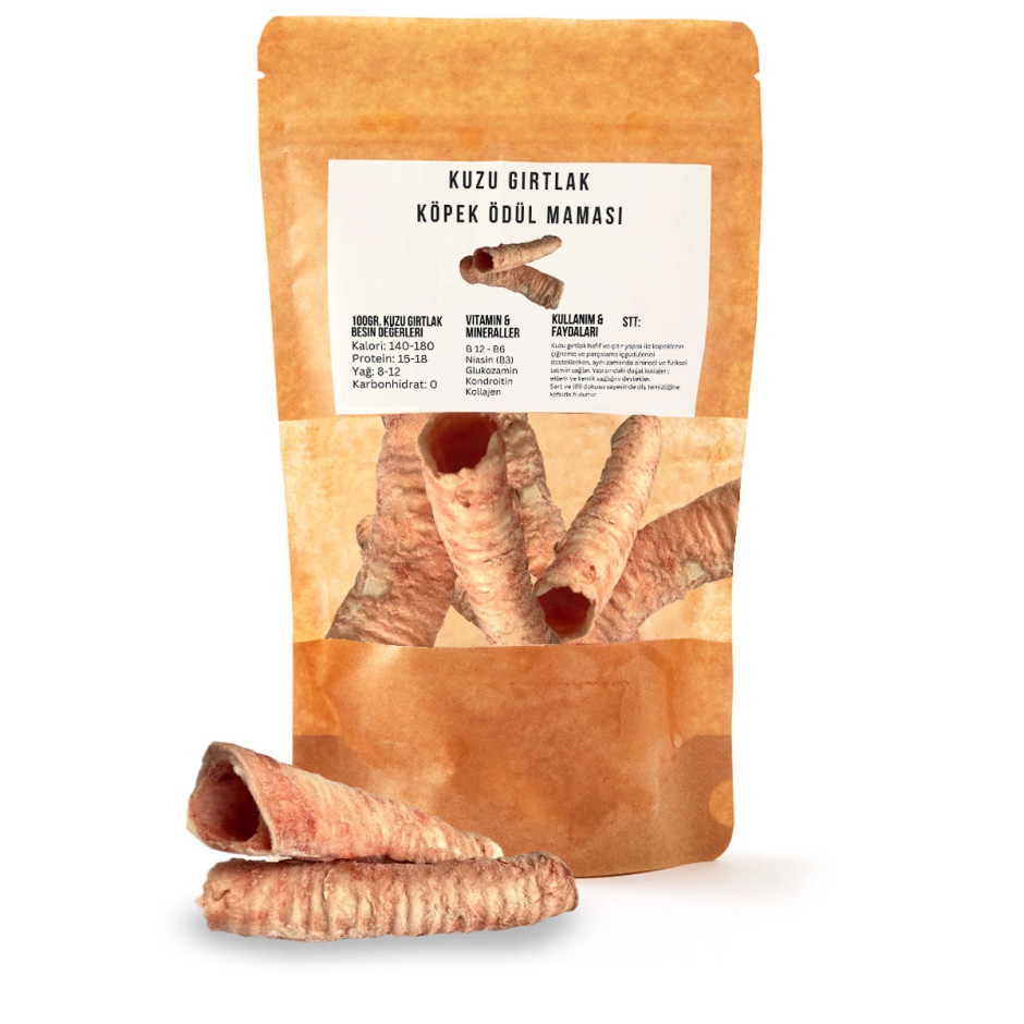 Çiğ Kuzu Gırtlak Ödül Maması 100 Gr.
