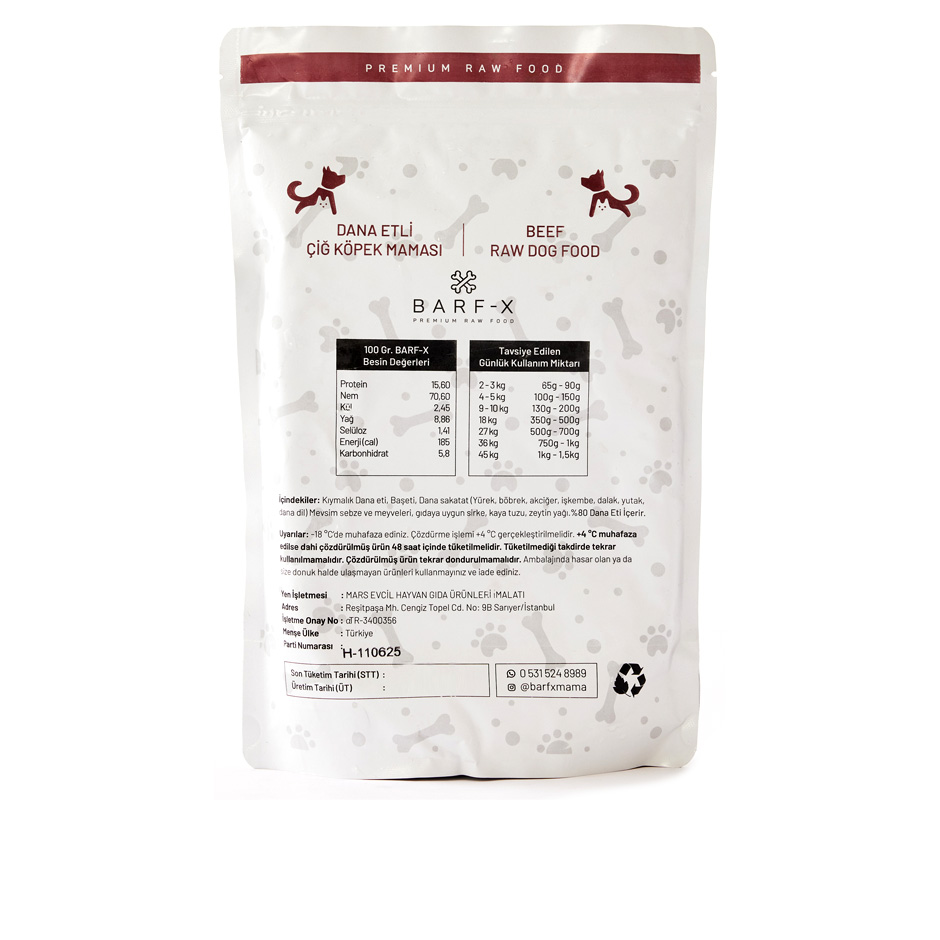 DANA ETLİ BARFX - 1000 Gr.